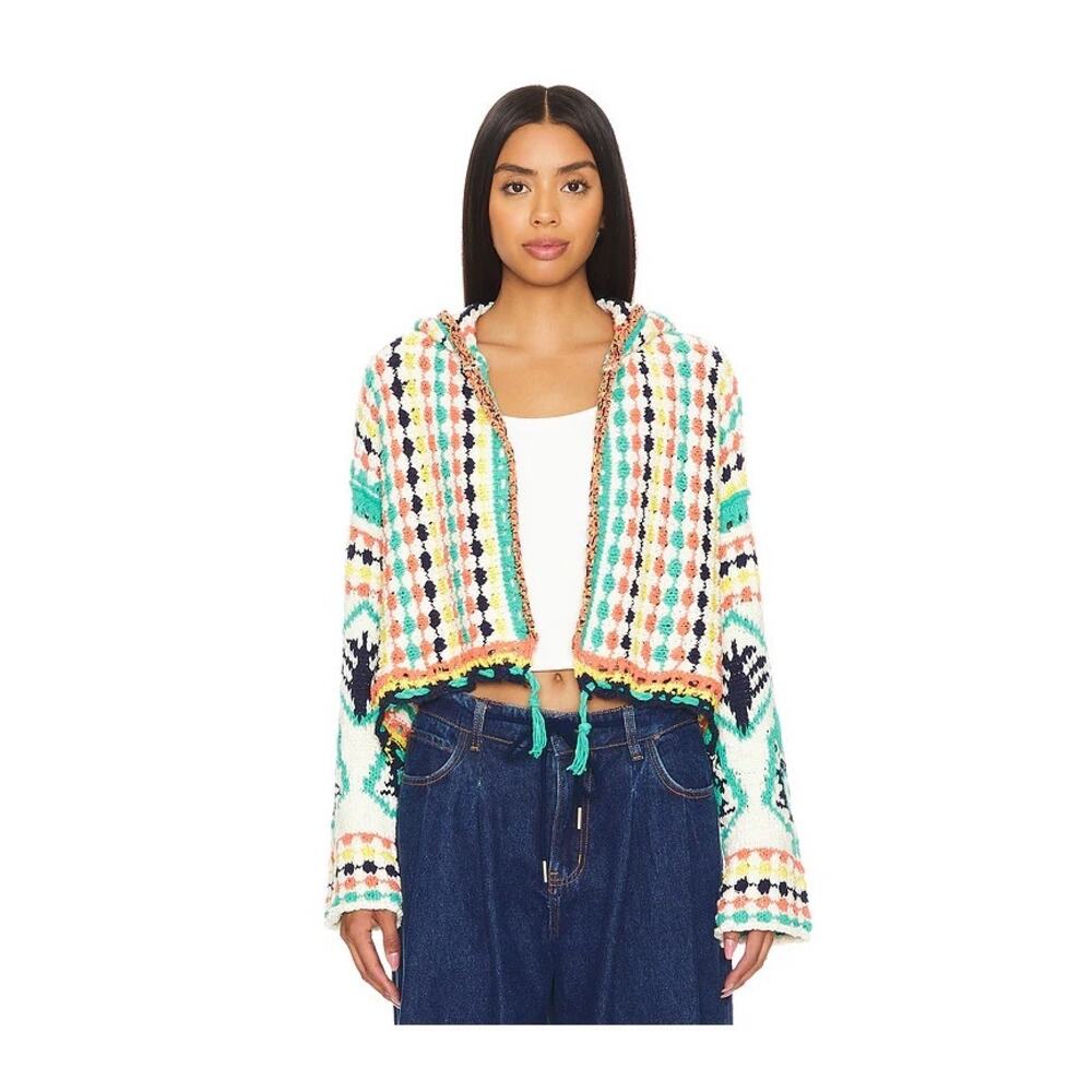 Free People Baja Baby Cardi  Slouchy Knit Cardigan XL - Picture 2 of 12